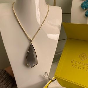 Kendra Scott Carole in slate cats eye/gold